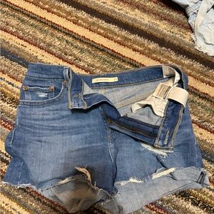 Levi’s Distressed Denim Shorts